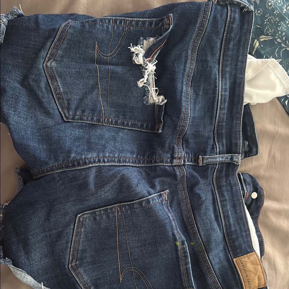 Women's Distressed Denim Shorts